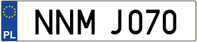 Trailer License Plate